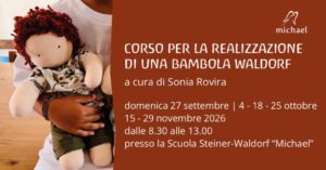 Scopri di più sull'articolo Corso per la realizzazione di una bambola Waldorf